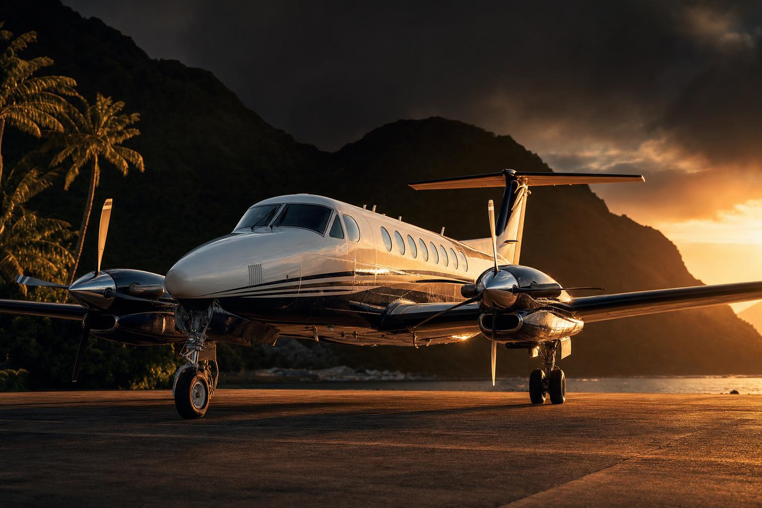 Turboprop charter aircraft